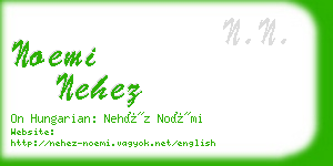 noemi nehez business card